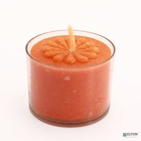 Elyon Tableware¬Æ 36 Orange Scented Orange Colored Wax Deep Tealight Candles in Plastic Holder