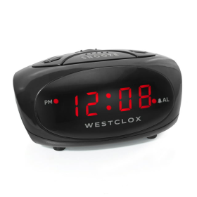 70044A Black Super Loud Electric Digital Alarm Clock with 0.6" Red LED Display