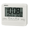 Seiko 4 in Everything Digital Alarm Clock, White, QHL086WLH