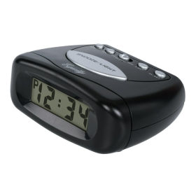 Equity 31003 Small Black Battery-Powered Digital Alarm Clock