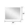 LED Lighted LED Lit Mirror Rectangular Fog Free Frameless Bathroom Vanity Mirror