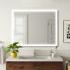 LED Lighted LED Lit Mirror Rectangular Fog Free Frameless Bathroom Vanity Mirror