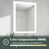 LED Lighted LED Lit Mirror Rectangular Fog Free Frameless Bathroom Vanity Mirror